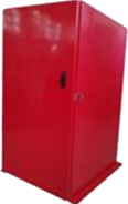 Abrigo RE 1579P em fibra de vidro com porta